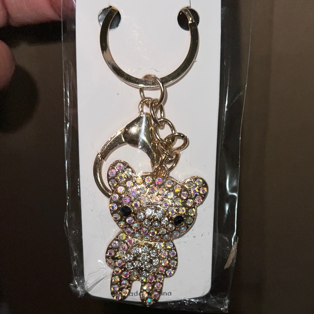 Sparkling Bear Keychain